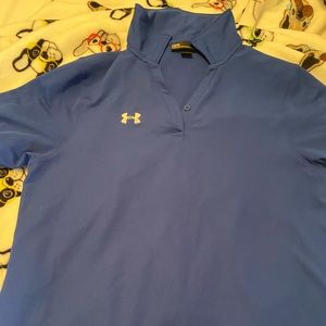 Blue Under Armor polo